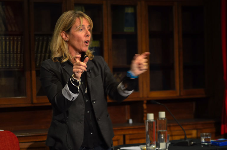 Tessa Morton gets hands on during a recent session Tessa Morton gets hands on during a recent session